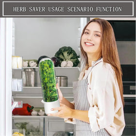 Rkssws Herb Saver compatible with cilantro parsley mint, extends freshness