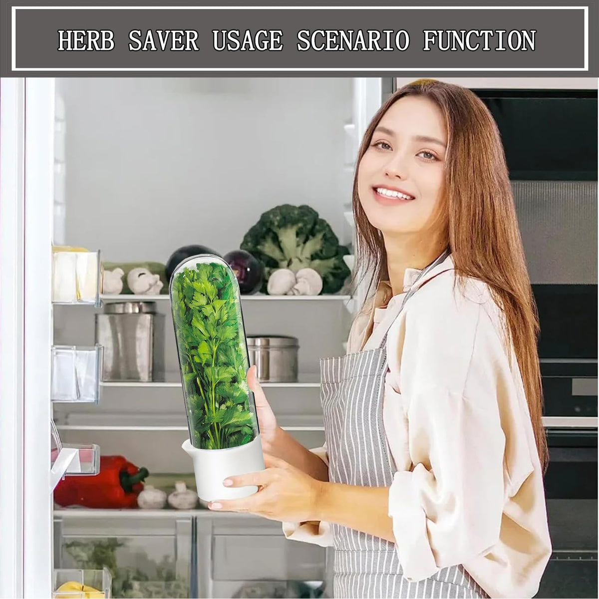 Rkssws multi-herb storage keeps mint, parsley, and dill fresh.