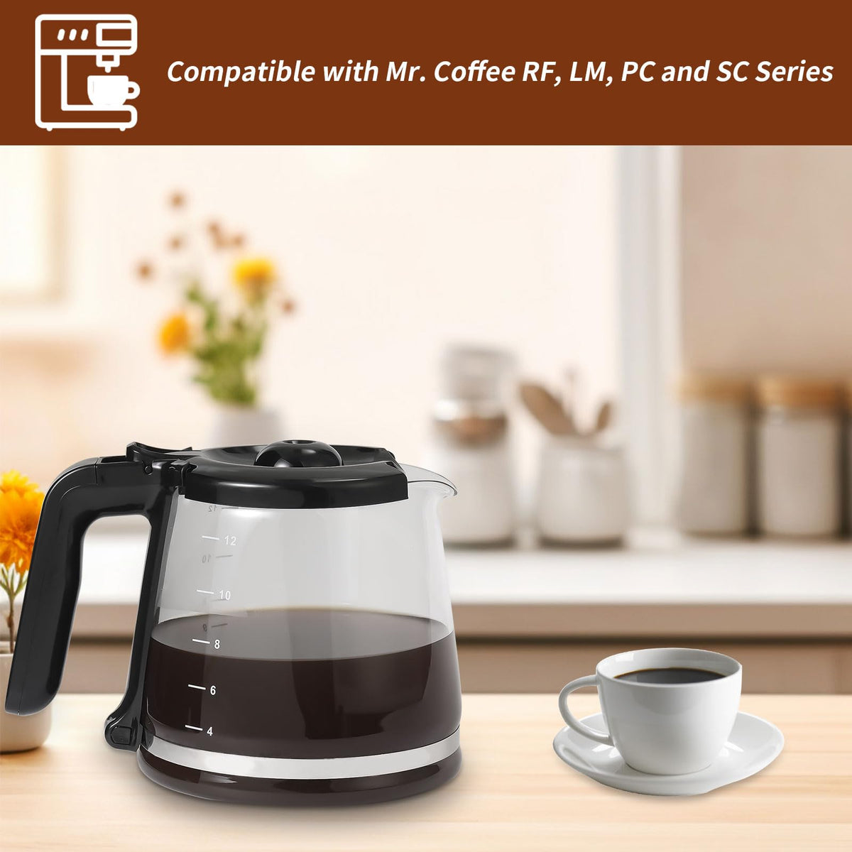 Roabertic ergonomic handle provides secure, comfortable grip when pouring
