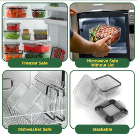 RockBerry transparent containers let you see contents at a glance.