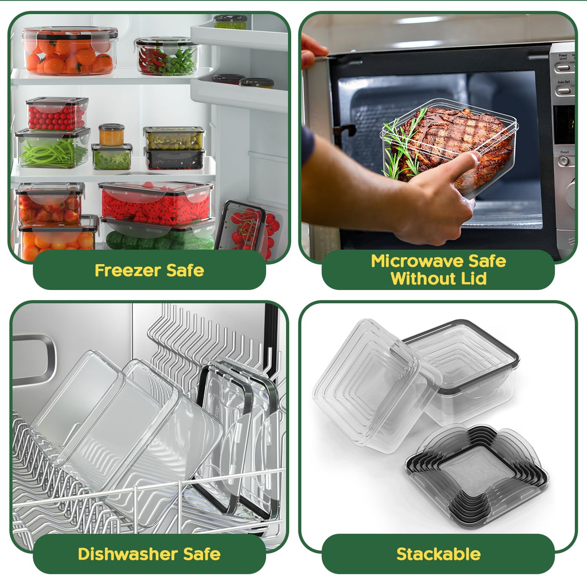 RockBerry containers ready for microwave reheating without lids.
