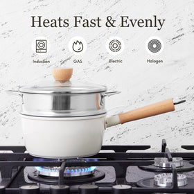 ROCKURWOK high-heat tolerance to 842F supports browning and delicate reduction.
