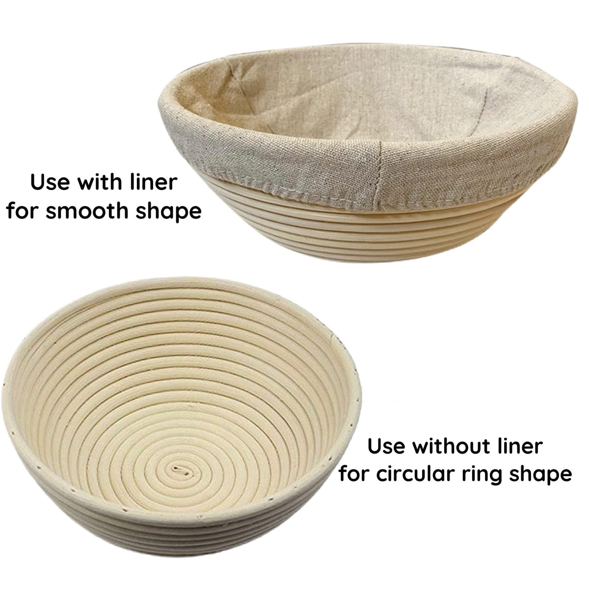RoEsha 9-inch diameter overlay demonstrates loaf size for even shaping.