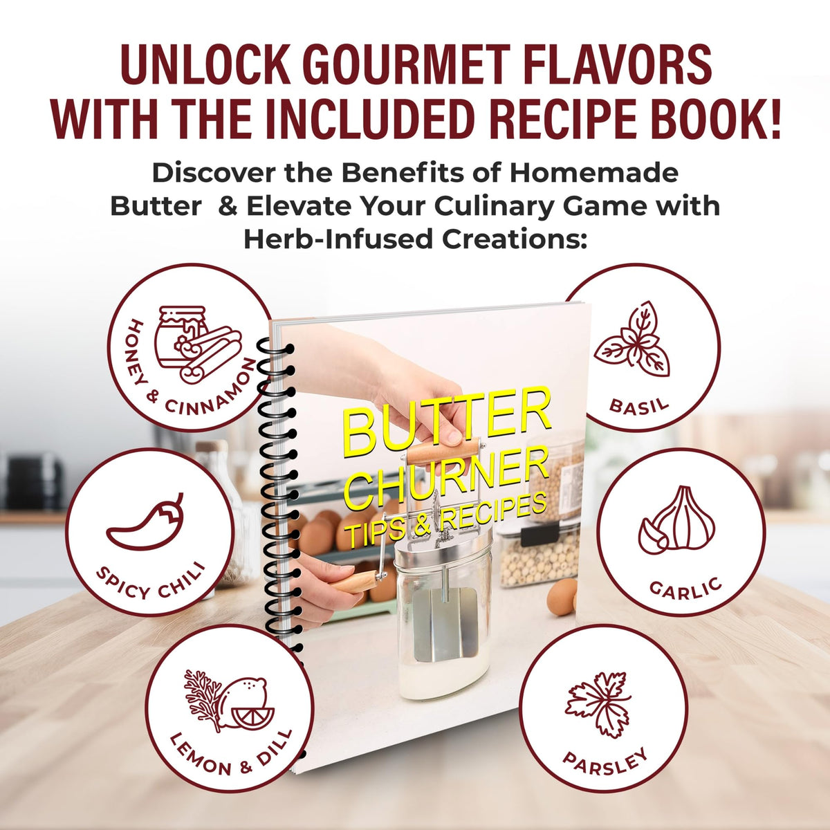 Cheese cloth included with Dazey churn for moisture removal.