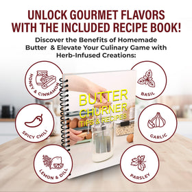 Cheese cloth included with Dazey churn for moisture removal.