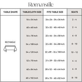 Romanstile durable vinyl table protector for everyday dining and events.