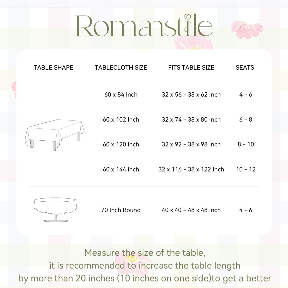 Romanstile gradient Easter tablecloth design enhances table presentation