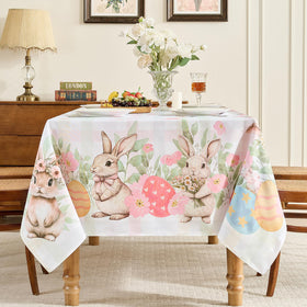 Romanstile rectangle tablecloth fits large tables for 8 to 10 guests