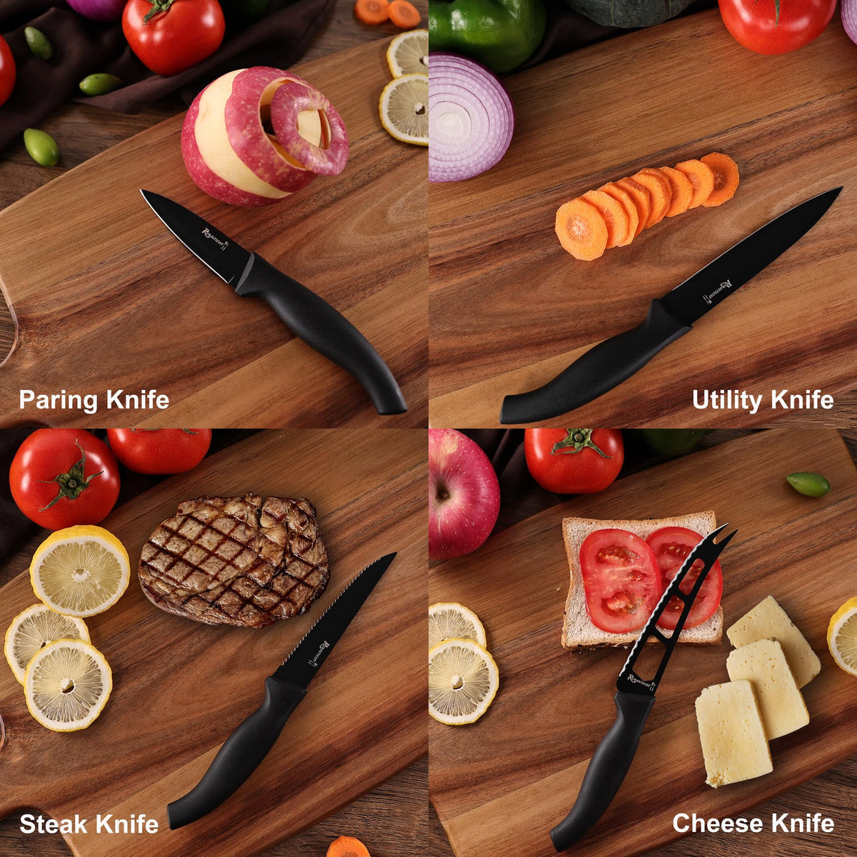 ROMANTICIST kitchen scissors included for versatile ingredient prep.