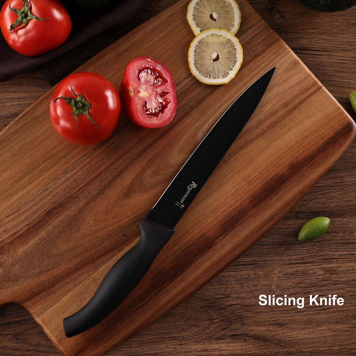 Romanticist universal knife block keeps blades and tools neatly organized.