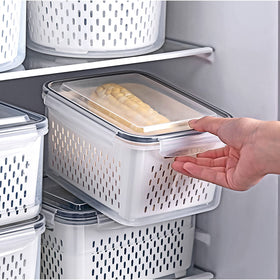 Ronanemon 4-pack fridge storage 3150ml container ideal for greens.