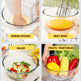 Ronanemon large-capacity bowl ideal for salads, sourdough, or marinating.