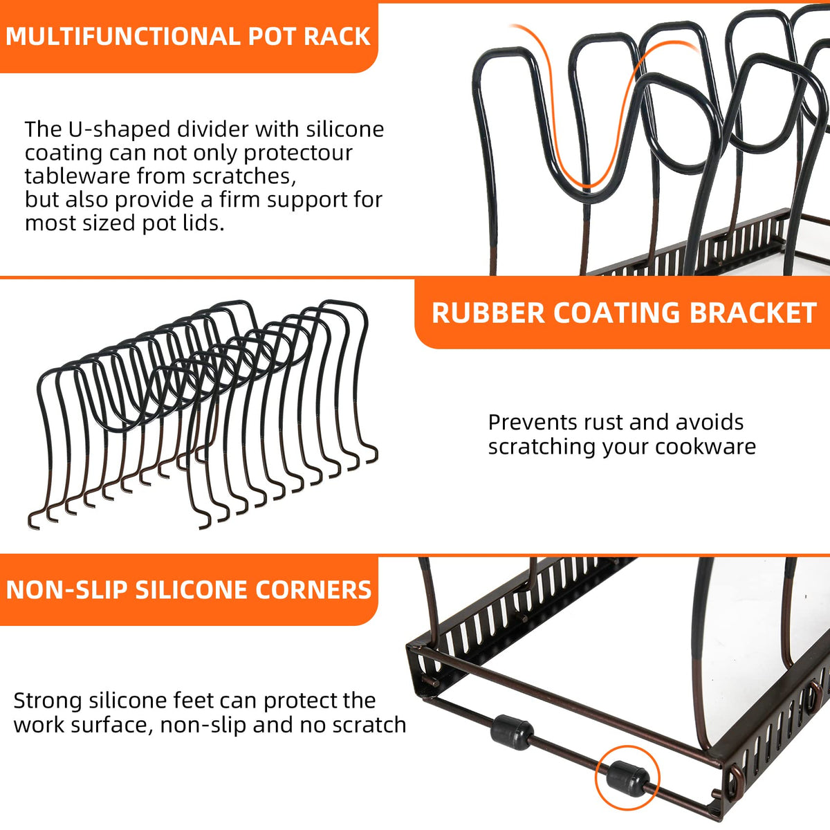 ROOHUA two installation methods fit different cabinet widths.