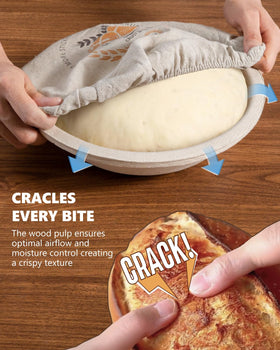 rorecay wood pulp walls stabilize temperature for consistent honeycomb bread texture