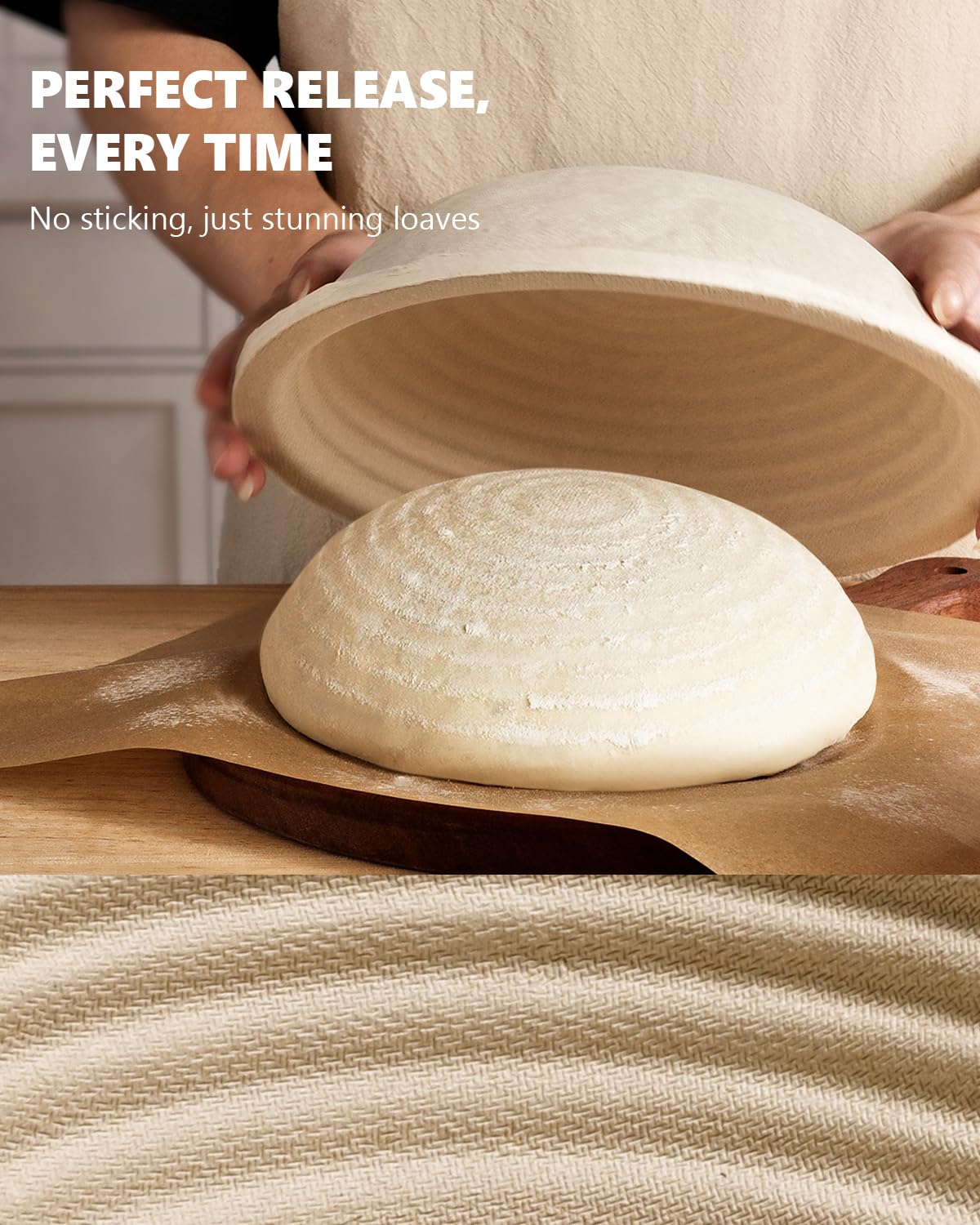 rorecay even-rise design supports airy crumb and crisp crust
