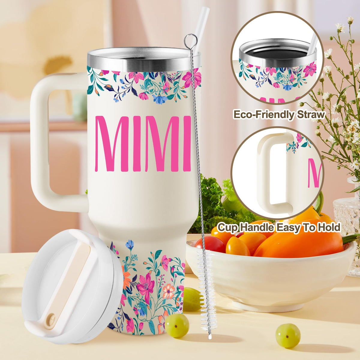 Vivid patterns add personal charm to grandma gifts and daily use.