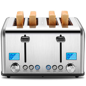 Roter Mond countdown display toaster showing remaining time for consistent toasting.
