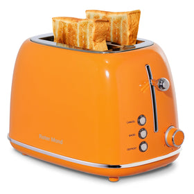 Roter Mond toaster on counter with safe shell and tidy cord handling.