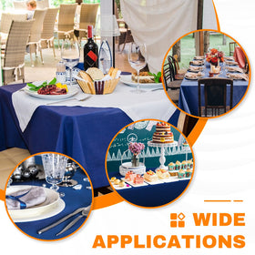 Rolled RowinsyDD disposable tablecloth ready for effortless cleanup after use.