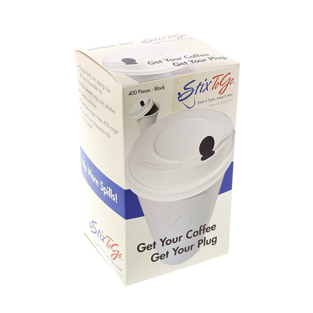 Royal StixToGo 400-pack provides convenient, bulk lid plugs.
