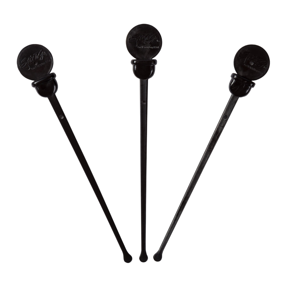 Royal StixToGo 4.75-inch black Stix with 200-pack for spill-free lids