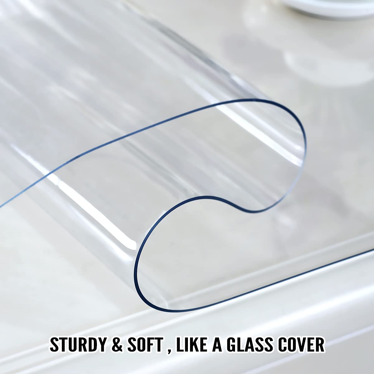 Royhom clear table protector on a writing desk ready for daily use