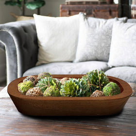 Royxen durable paulownia wood bowls support long-lasting decor projects.