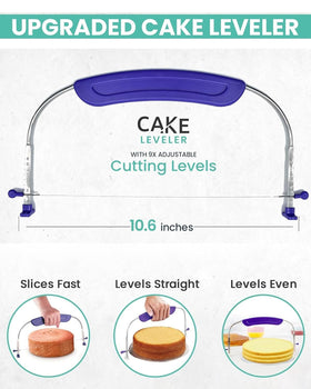 RFAQK cake scrapers and leveler set for even layers and clean edges