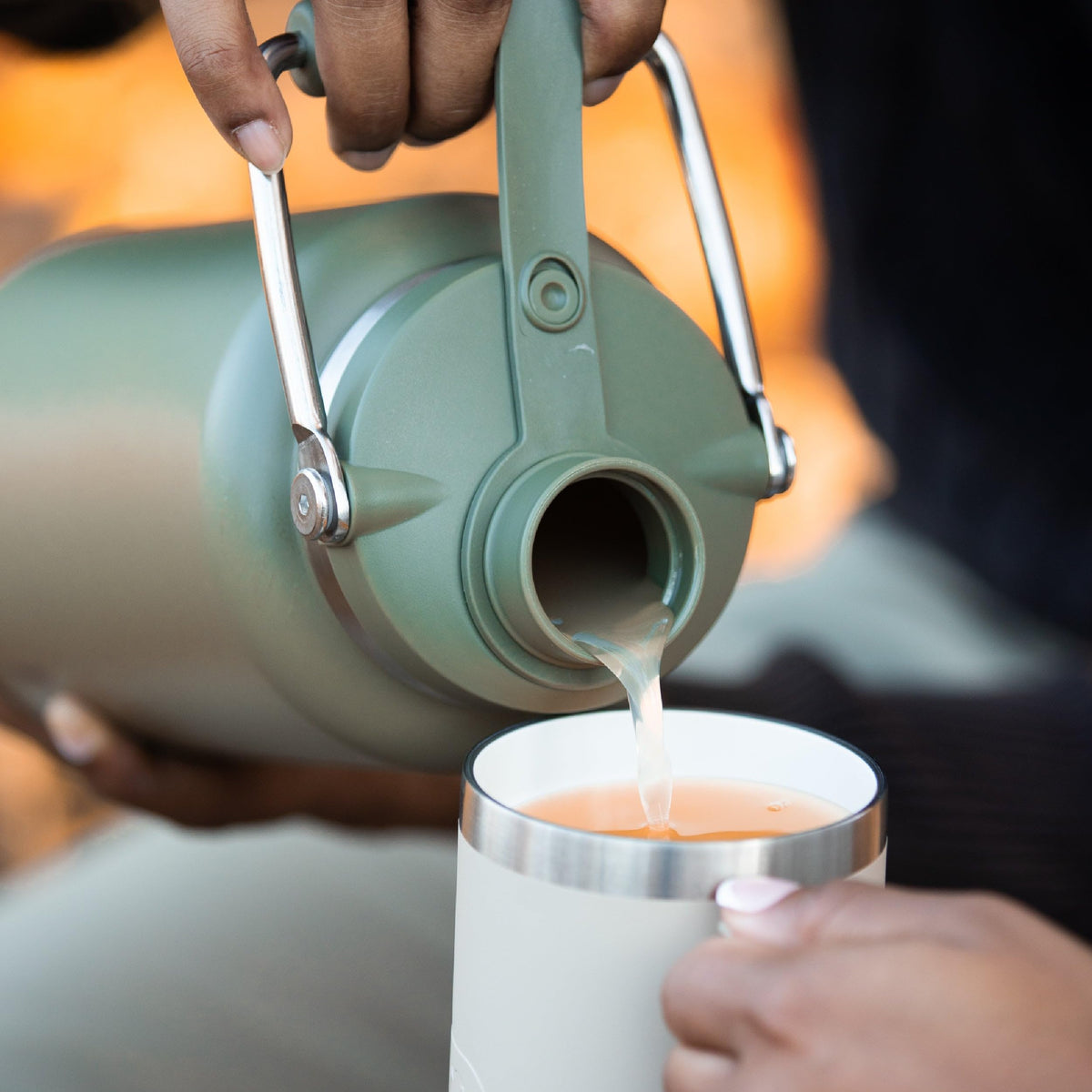 RTIC Outback Jug no-sweat exterior keeps hands dry outdoors