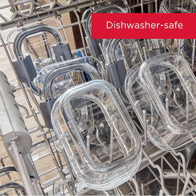 Five-pack Rubbermaid Brilliance set for versatile meal prep and on-the-go lunches