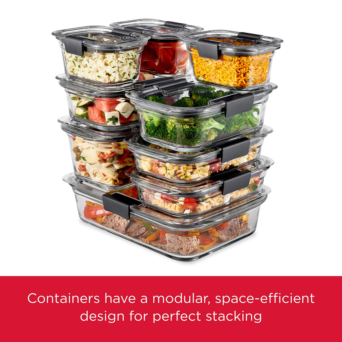 Rubbermaid Brilliance glass base is oven-safe for versatile serving