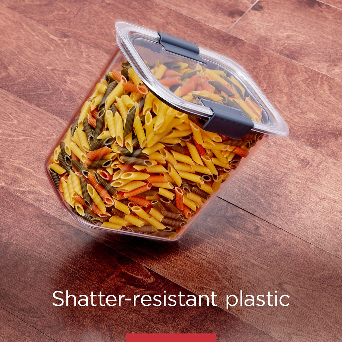 Rubbermaid Brilliance BPA-free material ensures safe food storage with crystal clarity.