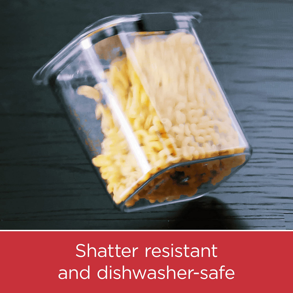 Rubbermaid Brilliance stain- and odor-resistant surface stays looking new longer.