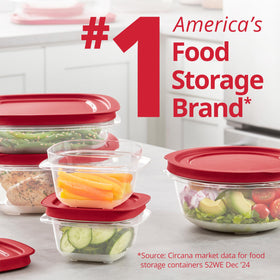  Durable Rubbermaid EasyStore containers offer long lasting kitchen storage.