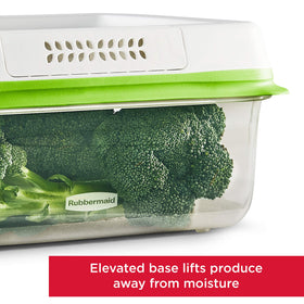 Rubbermaid FreshWorks Saver lid and base close-up highlighting design