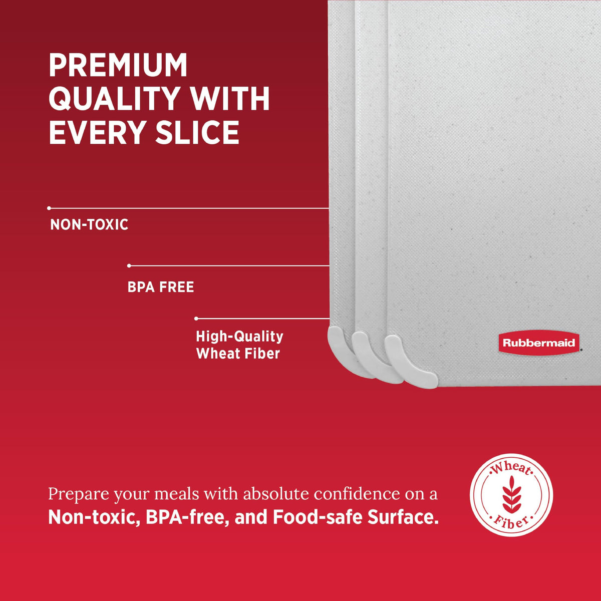 Rubbermaid Grip-Tight corners provide non-slip stability on counters