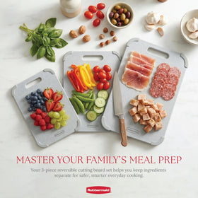 Rubbermaid wheat fiber cutting board medium for versatile veggie and protein prep