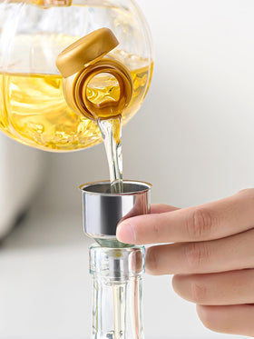 Ruiao olive oil and vinegar dispenser set for multi-use kitchen liquids.