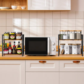RUILALIFE coffee bar setup demonstrates compact design for easy beverage station organization