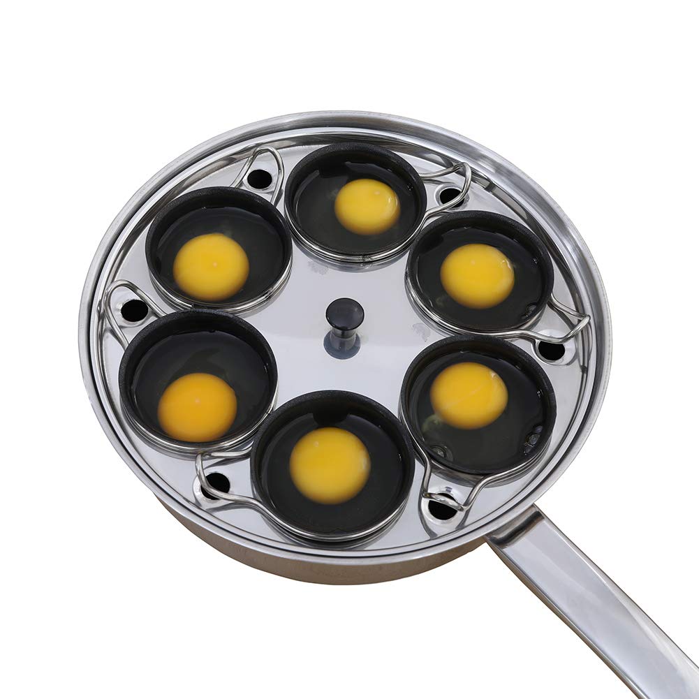 RUNZI egg poacher pan in stainless steel for even cooking and consistent poaching.