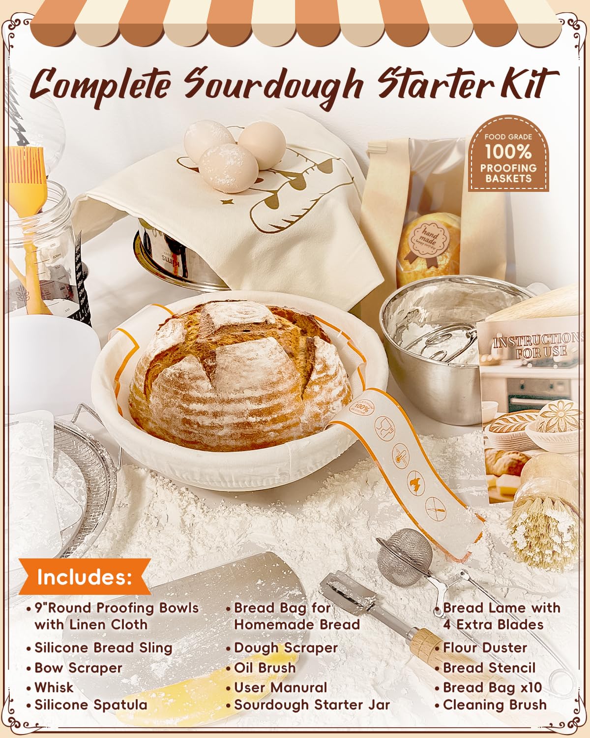 RYMTOX starter jar with lid keeping starter fresh between bakes