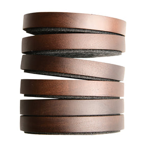 S1EGAN wood coaster set of six protects surfaces with natural warmth