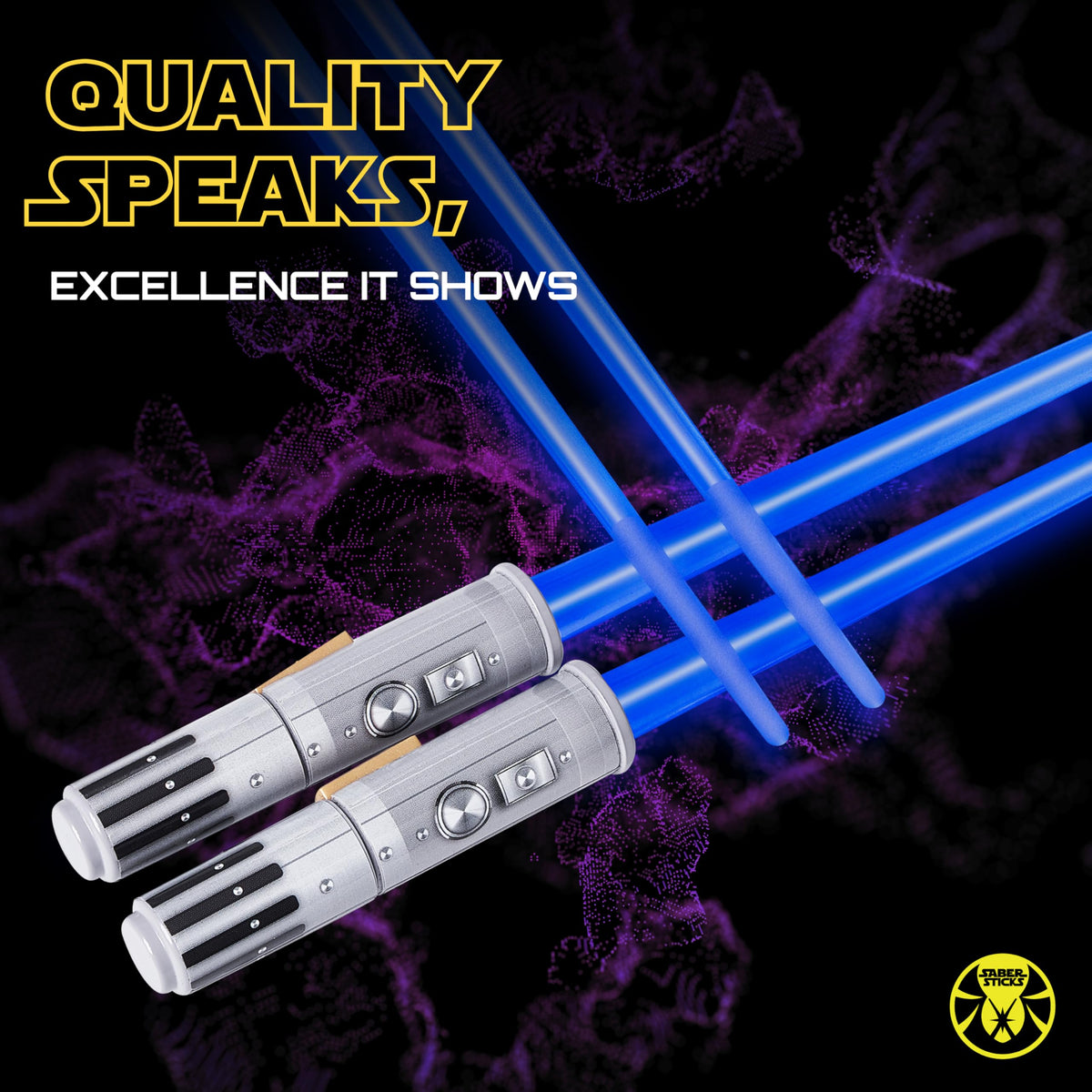 SaberSticks ready-to-use package with batteries included
