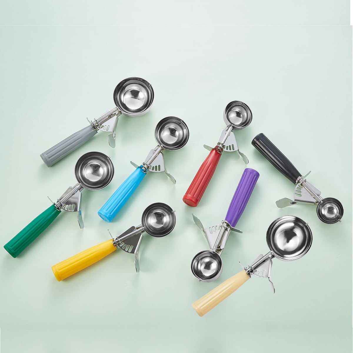 Saebye cupcake batter scoop supports consistent muffin-sized portions.