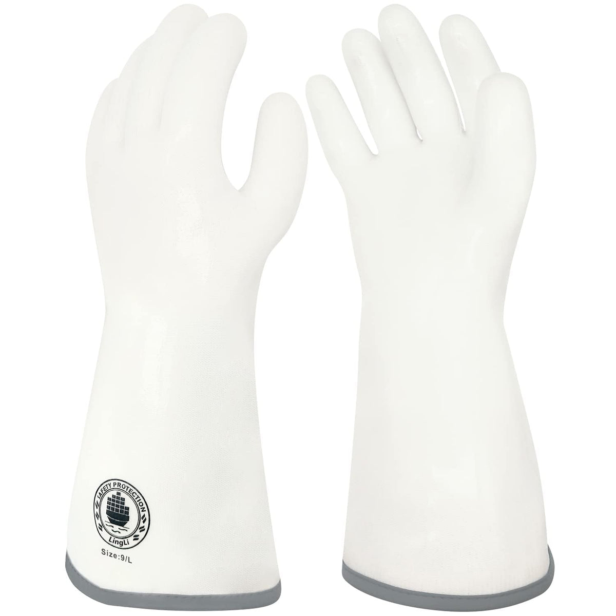 SAFETY PROTECTION LINGLI silicone oven gloves offer heat resistance for baking and grilling.