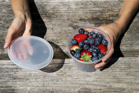 SafeWare stackable design saves fridge space during busy weeks.