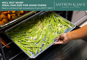 Saffron & Sage stainless steel cooling rack for safe, efficient cooling.