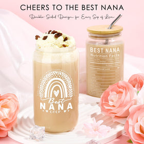 Saineron Best Nana Ever cup with durable glass for everyday beverages.