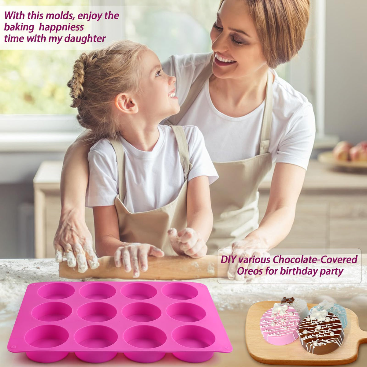 Sakolla oven-safe silicone mold ready for baking, freezing, and reheating.