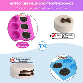 Sakolla blue round silicone mold for versatile mini desserts and candies.